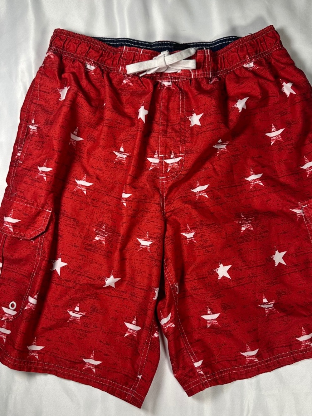 Beverly Hills Polo Club Swim Trunks/Board Shorts in Red, SIZE XL